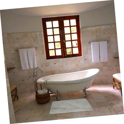 Polyester Bathroom Mat - Absorbent, Decorative and Durable Bath Mat for Shower or Tub Area/Home Accessories and Home Decor