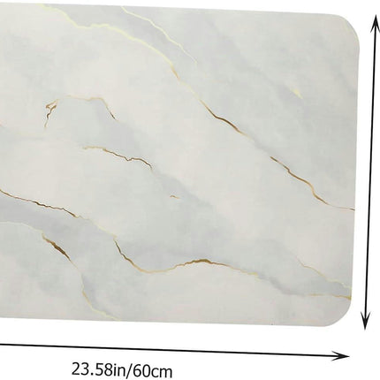 Polyester Bathroom Mat - Absorbent, Decorative and Durable Bath Mat for Shower or Tub Area/Home Accessories and Home Decor
