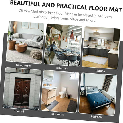 Polyester Bathroom Mat - Absorbent, Decorative and Durable Bath Mat for Shower or Tub Area/Home Accessories and Home Decor