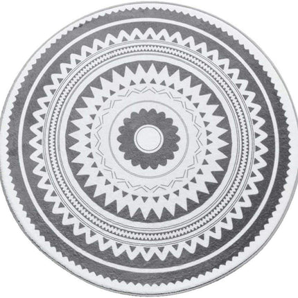Round Area Rug Modern Non-slip Bath Mat Living Room Bathroom Kitchen Home Decor