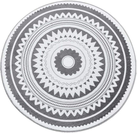 Round Area Rug Modern Non-slip Bath Mat Living Room Bathroom Kitchen Home Decor
