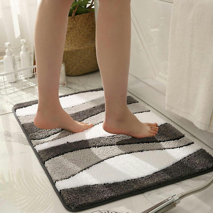 Extra Soft And Absorbent Microfiber Bath Rugs, Non-slip Plush Shaggy Bath Carpet Runner, Bath Mats For Bathroom Floor 40x60