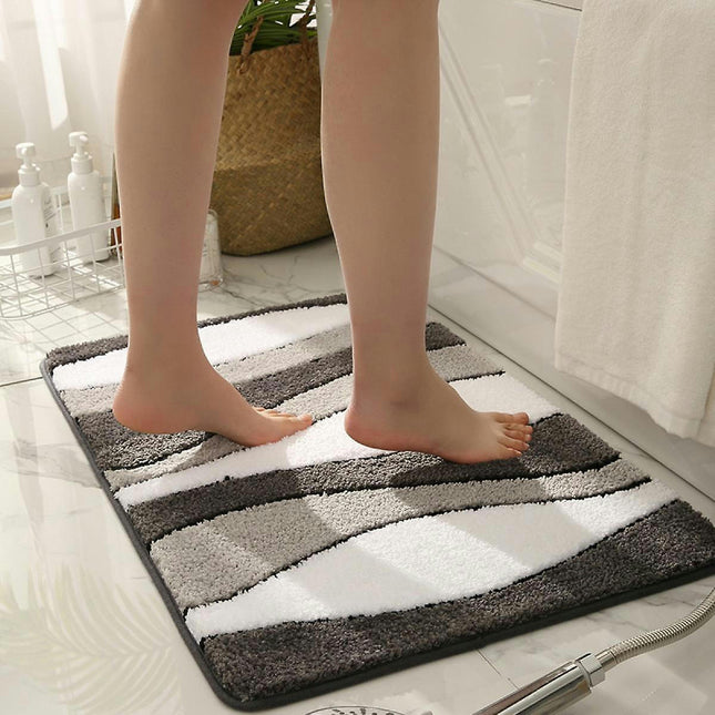 Extra Soft And Absorbent Microfiber Bath Rugs, Non-slip Plush Shaggy Bath Carpet Runner, Bath Mats For Bathroom Floor 40x60