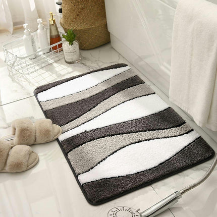 Extra Soft And Absorbent Microfiber Bath Rugs, Non-slip Plush Shaggy Bath Carpet Runner, Bath Mats For Bathroom Floor 40x60