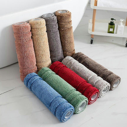 Extra Thick Bath Rugs For Bathroom - Anti-slip Bath Mats Soft Plush Yarn  Strong Mat Living Room Bedroom Mat Floor Water Absorben