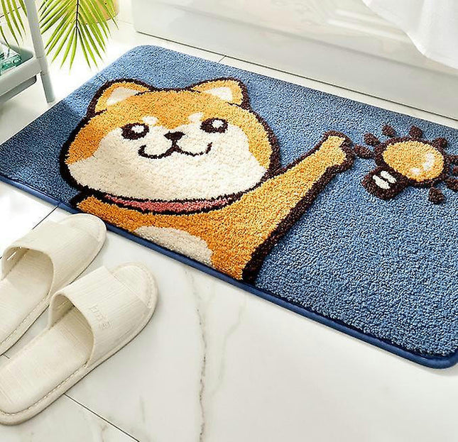 Bath Mat Home Bathroom Non-slip Mat Cute Bear Absorbent Pad 45*65cm