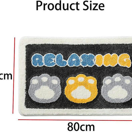 Cartoon Bath Mat Carpet Bedroom Bathroom Door Mat Living Room Footprint pattern Doormat