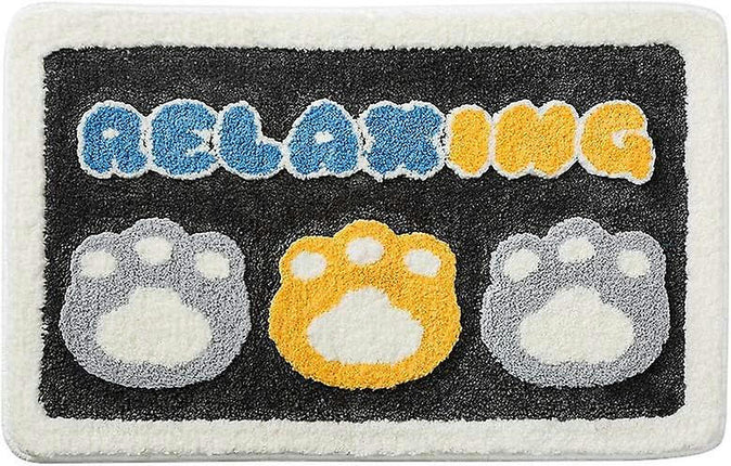 Cartoon Bath Mat Carpet Bedroom Bathroom Door Mat Living Room Footprint pattern Doormat