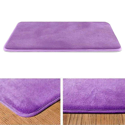 Soft Non Slip Bath Mat Absorbent Memory Foam Toilet Pedestal Bathroom Mat