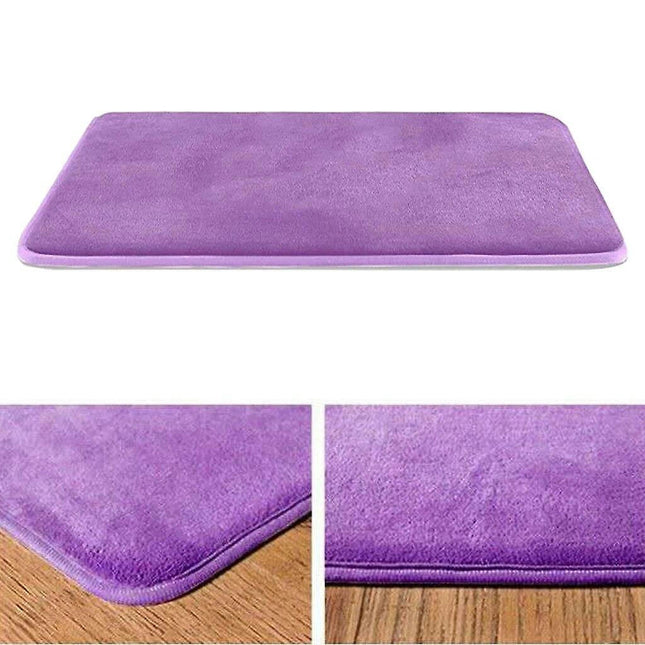 Soft Non Slip Bath Mat Absorbent Memory Foam Toilet Pedestal Bathroom Mat