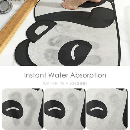 Super Absorbent Bath Mat, Cute Cartoon Bathroom Entrance Non-slip Mats, Home Bathroom Absorbent Mats