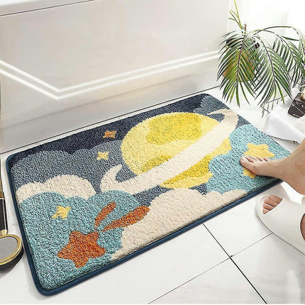 Soft Cozy Cartoon Bath Rugs Living Room Mat Non Slip Cute Door Mat Bathroom