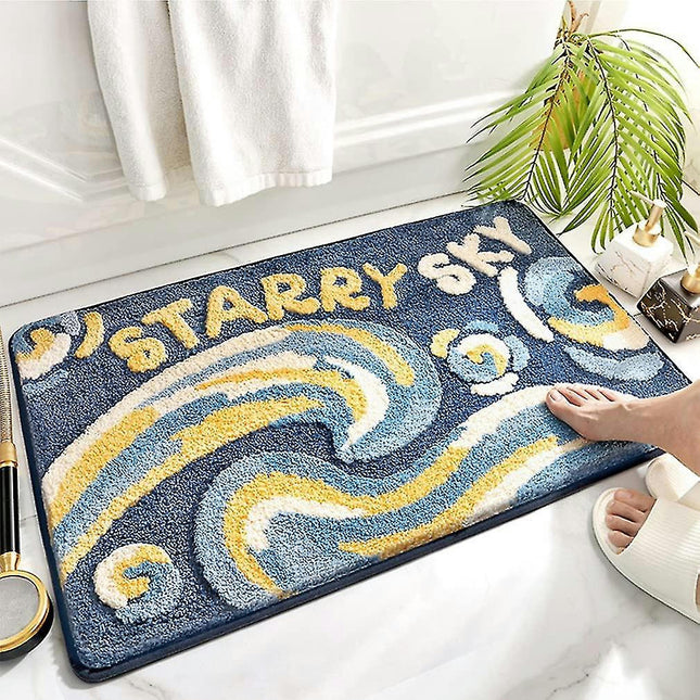 Cozy Cartoon Bath Rugs Living Room Mat Soft Non-Slip Cute Door Mat Bathroom