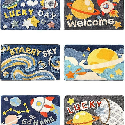Cute Cartoon Bath Rugs Living Room Mat Soft Cozy Non-Slip Door Mat