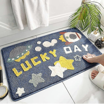 Cute Cartoon Bath Rugs Living Room Mat Soft Cozy Non-Slip Door Mat