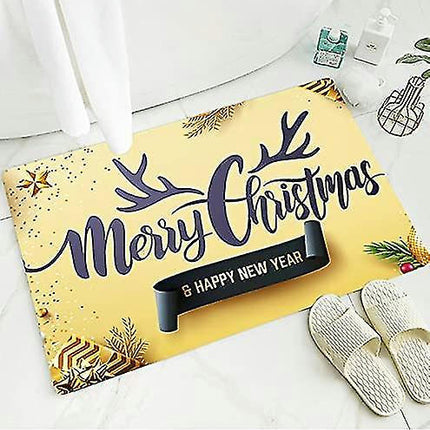 Soft Velvet Bath Mat, Anti-slip Absorbent Bathroom Mat, Comfortable Bathroom Mat For Living