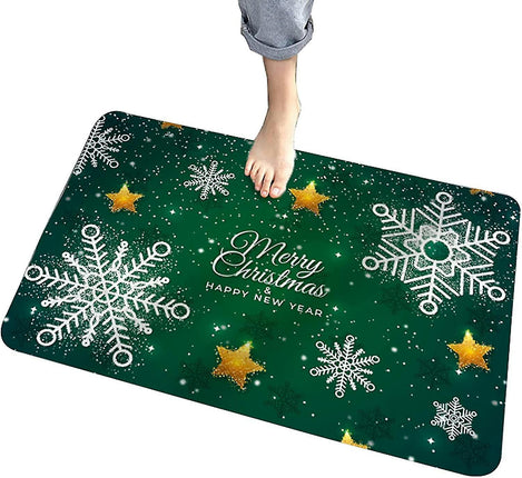 Soft Velvet Bath Mat,Comfortable Anti slip Absorbent Bathroom Mat,For Home Bathroom