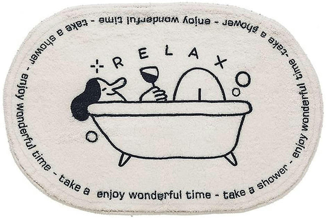 Soft Comfortable Cartoon Bath Rug Living Room Non-Slip Cute Doormat Bedroom Durable Kitchen Doormat