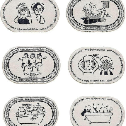 Soft Comfortable Cartoon Bath Rug Living Room Non-Slip Cute Doormat Bedroom Durable Kitchen Mat