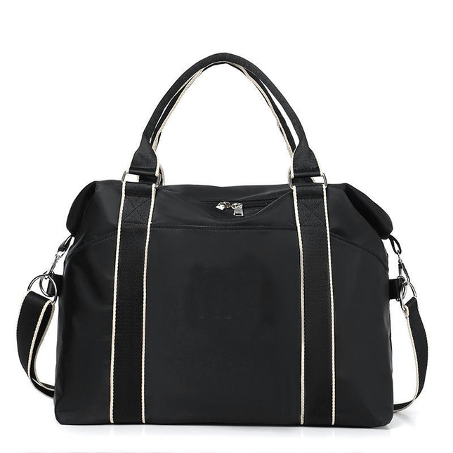 Women's Travel Shoulder Bag, Sports Gym Bag Tote with Shoe Compartment and Wet Bag, School Yoga Bag
