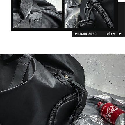 Sports Gym Bag Travel Duffel Bag with Wet Pocket & Shoes Compartment for Women and Men