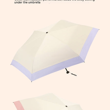 Travel Umbrella Lightweight Small Compact Sun&Rain Waterproof Parasol with UV Protection