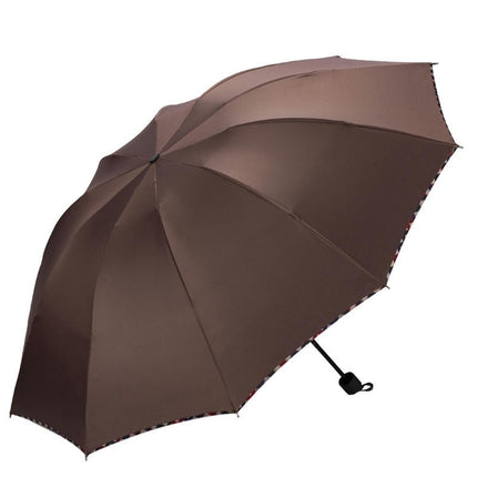 Compact Travel Folding Umbrella Waterproof,Rain/Sun UV Protection Men's Large Umbrella