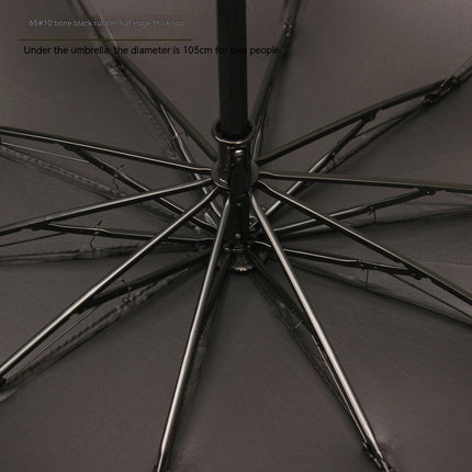 Compact Travel Folding Umbrella Waterproof,Rain/Sun UV Protection Men's Large Umbrella