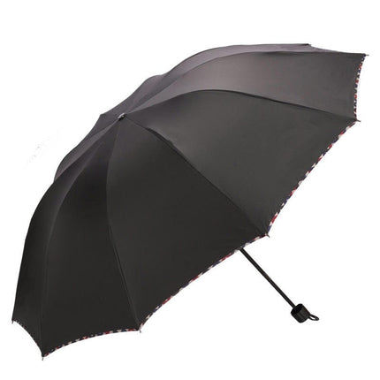 Compact Travel Folding Umbrella Waterproof,Rain/Sun UV Protection Men's Large Umbrella