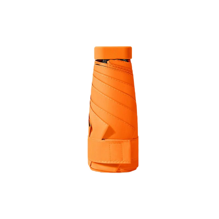 Mini Travel Sun Umbrella With Case, Small Compact UV Protection Umbrella for Sun and Rain Umbrella
