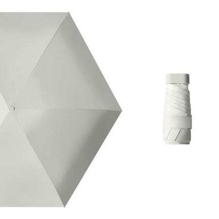 Mini Travel Sun Umbrella With Case, Small Compact UV Protection Umbrella for Sun and Rain Umbrella