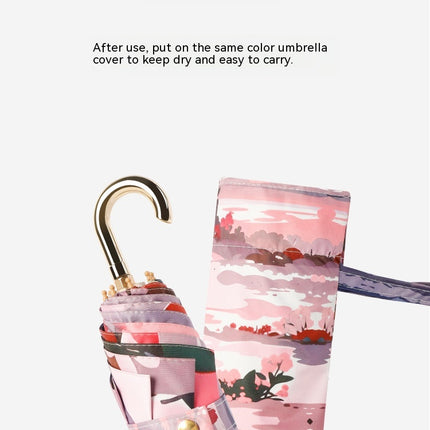 Mini Travel Umbrella Sun&Rain Lightweight Small for Pocket Parasol  UV Protection Travel Umbrella