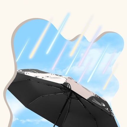 Sun Umbrella Cute Cat UV Protection Umbrella for Rain Windproof Umbrella Folding Umbrella