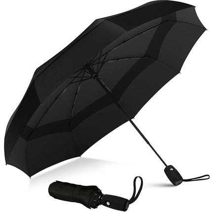 Windproof Travel Umbrellas for Rain Portable Folding Wind Resistant Large Womens Mens Umbrella