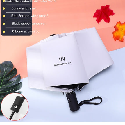 Automatic Umbrella, Windproof Travel Umbrella for Rain Folding Umbrella Sun Protection Tote Umbrella