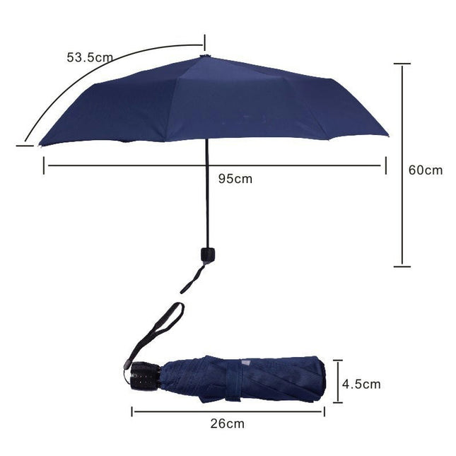 Umbrella Windproof Travel Umbrella Resistant Folding and Portable Umbrellas for Rain Men and Women
