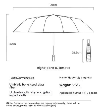 Windproof Lightweight Folding Portable Sun and Rain Umbrellas for Women Men UV Umbrella