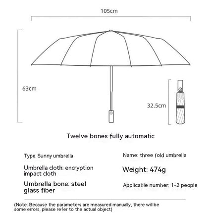 Windproof Lightweight Folding Portable Sun and Rain Umbrellas for Women Men UV Umbrella