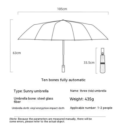 Windproof Lightweight Folding Portable Sun and Rain Umbrellas for Women Men UV Umbrella