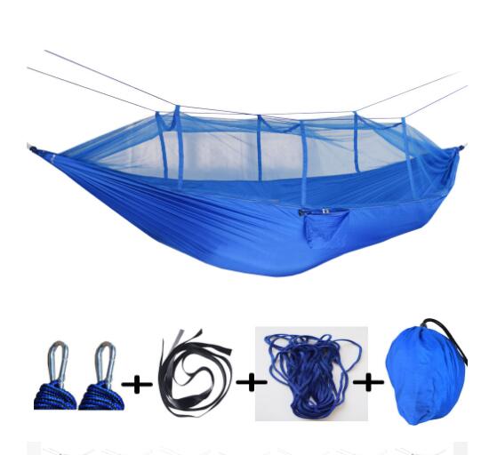 Wrinkled Fluorescent Nylon Spun Hammock Ultralight Parachute Fabric Hammock Mosquito Net Hammock