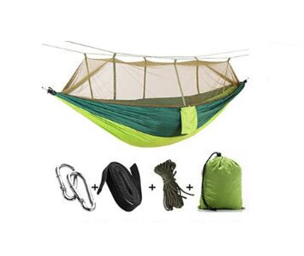 Camping Hammock with Mosquito Net - Ultra Lightweight Durable Double/Single Travel Hammock