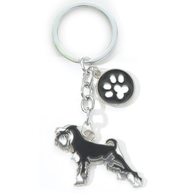 Dog KeyChain Metal Key Ring Cute KeyChain for Women And Men Purse Handbags Car Keyrings
