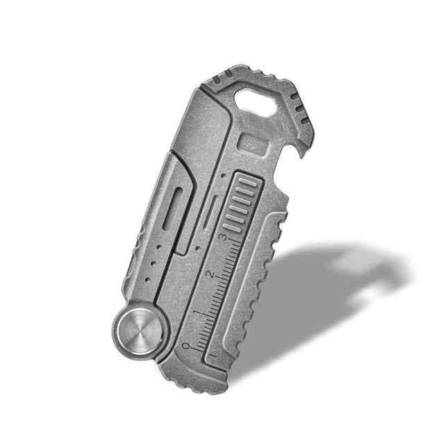 Stainless Steel keychain, Multi Tools Carabiner Keychain Hidden Folding Gadget for Men Outdoor