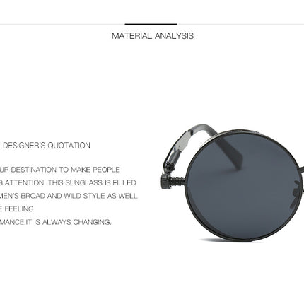 Metal round polarized sunglasses Sun Glasses UV Protection Sunglasses For Women Men Polarized