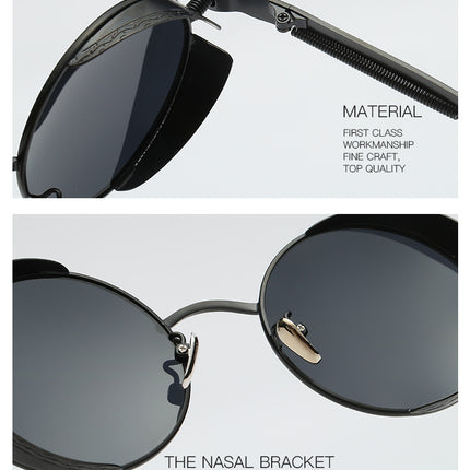 Metal round polarized sunglasses Sun Glasses UV Protection Sunglasses For Women Men Polarized