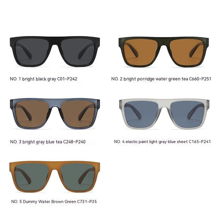 Polarized Sunglasses for Men,UV Protection Rectangular Sun Glasses Driving Fishing Outdoor Sunglasses