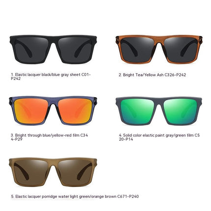 UV400 Protection Classic Square Sun Glasses Sunglasses for Men's Polarized Driving Sunglasses