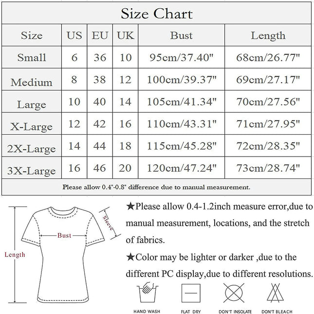 Women's Summer Casual Loose Abstract Vintage Printed Short Sleeve T-shirt Tunic Tops