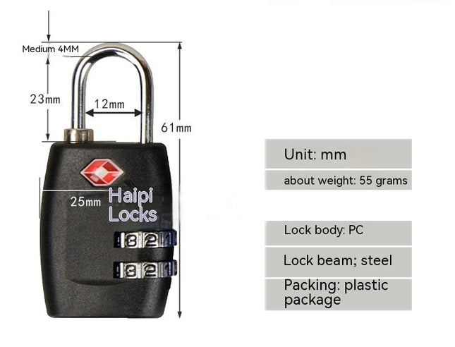 TSA Luggage Locks Combination Padlock, Travel Code Lock for Baggage Bag, Suitcase, Locker, Backpack