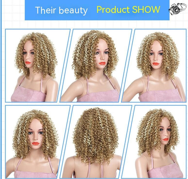 Deep Curly Wigs for Black Women Long Afro Curly Wig Natural Synthetic Wigs African Curly Wig